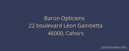Baron Opticiens