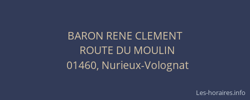 BARON RENE CLEMENT