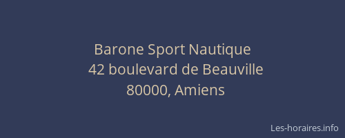 Barone Sport Nautique