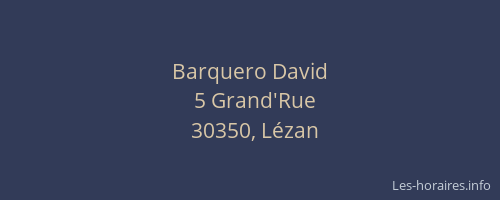 Barquero David