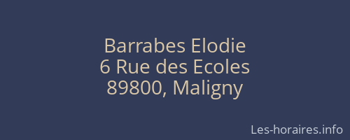 Barrabes Elodie