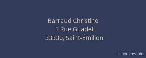 Barraud Christine