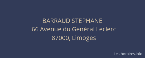 BARRAUD STEPHANE