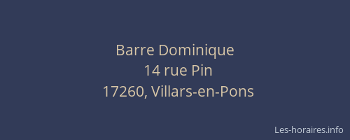 Barre Dominique