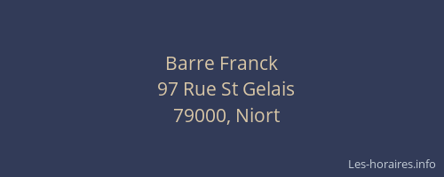 Barre Franck