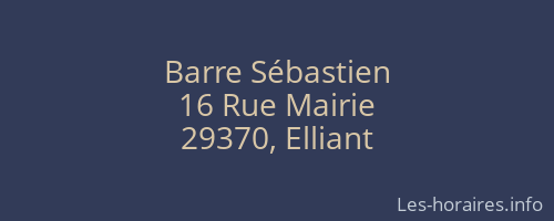 Barre Sébastien