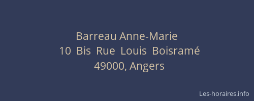 Barreau Anne-Marie