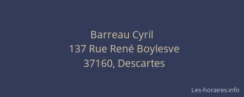 Barreau Cyril