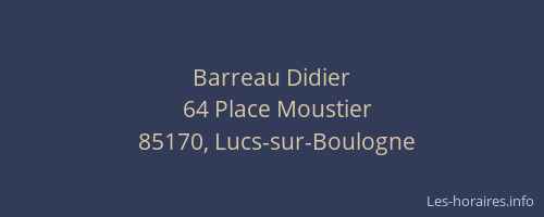 Barreau Didier