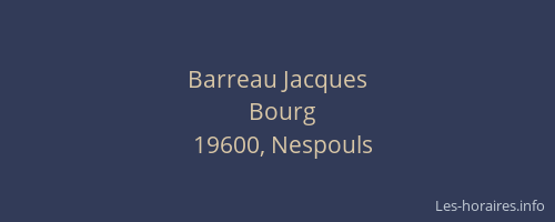 Barreau Jacques