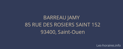 BARREAU JAMY