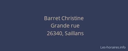 Barret Christine
