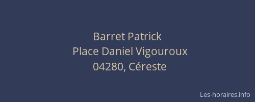 Barret Patrick