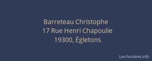 Barreteau Christophe