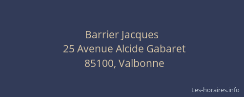 Barrier Jacques