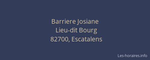 Barriere Josiane