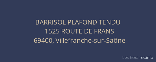 BARRISOL PLAFOND TENDU