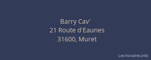 Barry Cav'