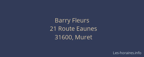 Barry Fleurs