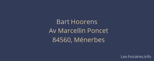 Bart Hoorens