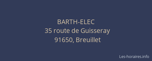 BARTH-ELEC