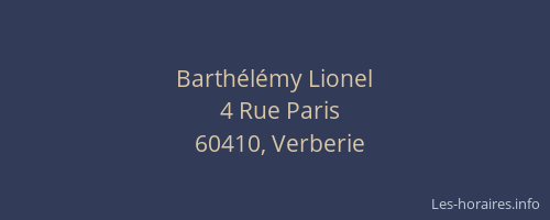 Barthélémy Lionel
