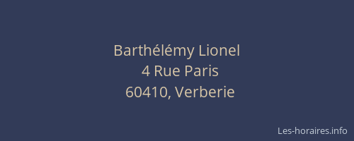 Barth&eacute;l&eacute;my Lionel