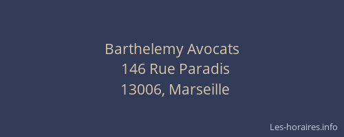 Barthelemy Avocats