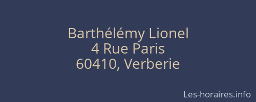 Barthélémy Lionel