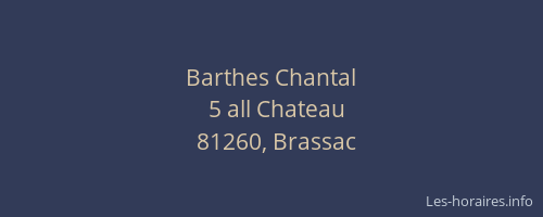 Barthes Chantal