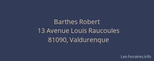 Barthes Robert