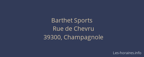 Barthet Sports