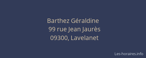 Barthez Géraldine