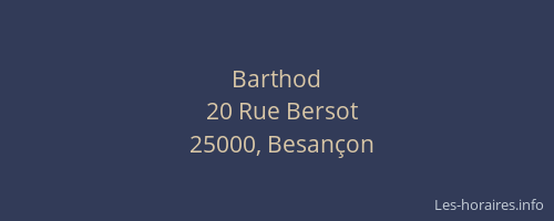 Barthod