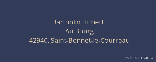 Bartholin Hubert
