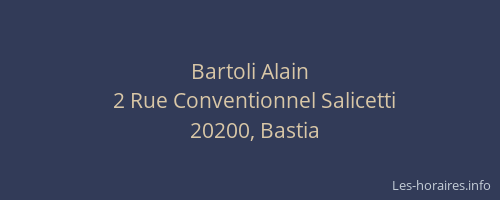 Bartoli Alain