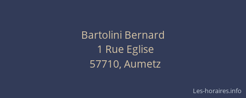 Bartolini Bernard