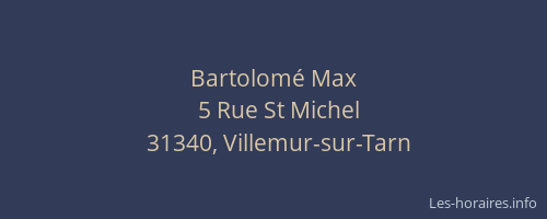 Bartolomé Max
