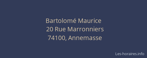 Bartolomé Maurice