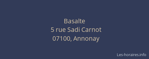 Basalte
