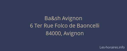 Ba&sh Avignon
