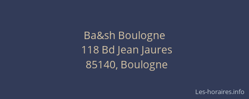 Ba&sh Boulogne