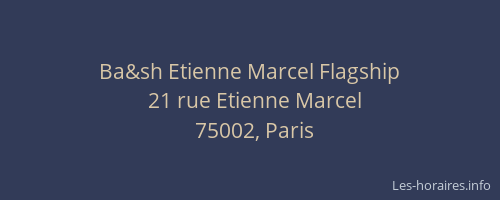 Ba&sh Etienne Marcel Flagship