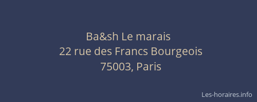 Ba&sh Le marais