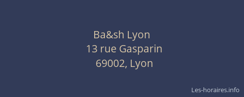 Ba&sh Lyon
