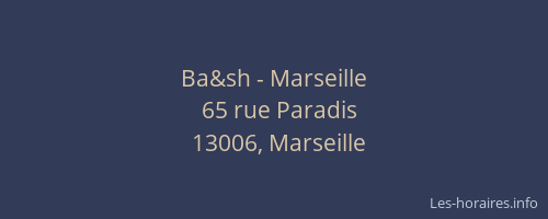 Ba&sh - Marseille