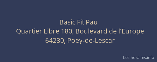 Basic Fit Pau