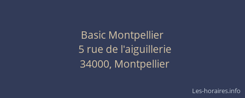 Basic Montpellier