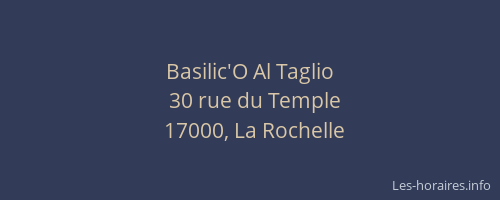 Basilic'O Al Taglio