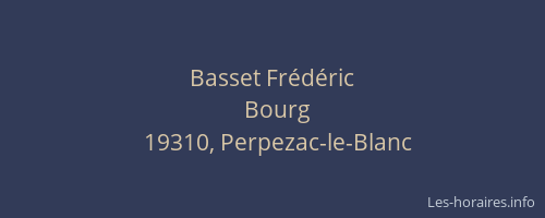 Basset Fr&eacute;d&eacute;ric
